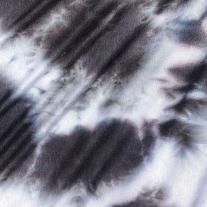 60” Modal 4-Way Stretch with Spandex 5 OZ Tie Dye Tie Dyed Black White Apparel Jersey Knit Fabric By the Yard