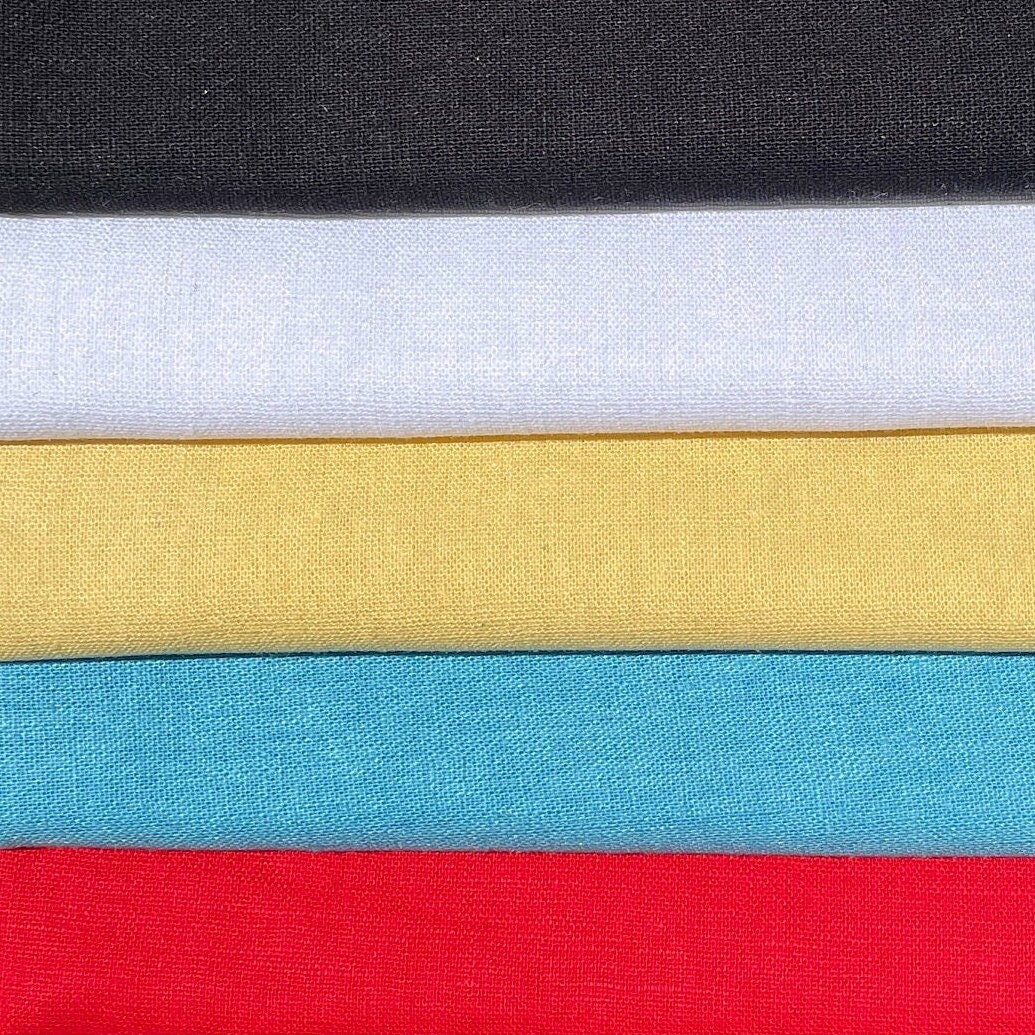 54 Linen & Cotton Lithuanian European Woven Fabric By the Yard