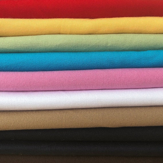44 Cotton Twill 4 Way Stretch Spandex & Stretch Organic Woven Fabric by the  Yard -  Canada