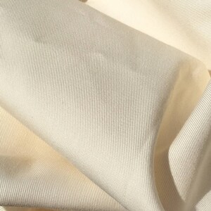 60&quot; PFD 100% Lyocell Tencel Gabardine Twill Eco Friendly Medium Weight Ivory Woven Fabric By The Yard