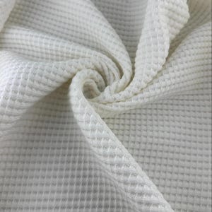 Super Heavyweight Cotton Tencel Premium Waffle Thermal Fabric - 675 GSM, 33 oz, By The Yard image 4