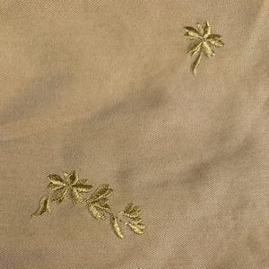 Leaf Embroidery Tencel Woven Fabric | By the Yard image 3