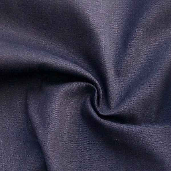 60" 100% Cotton Japanese Denim Dark Indigo 10 OZ Woven Fabric By the Yard