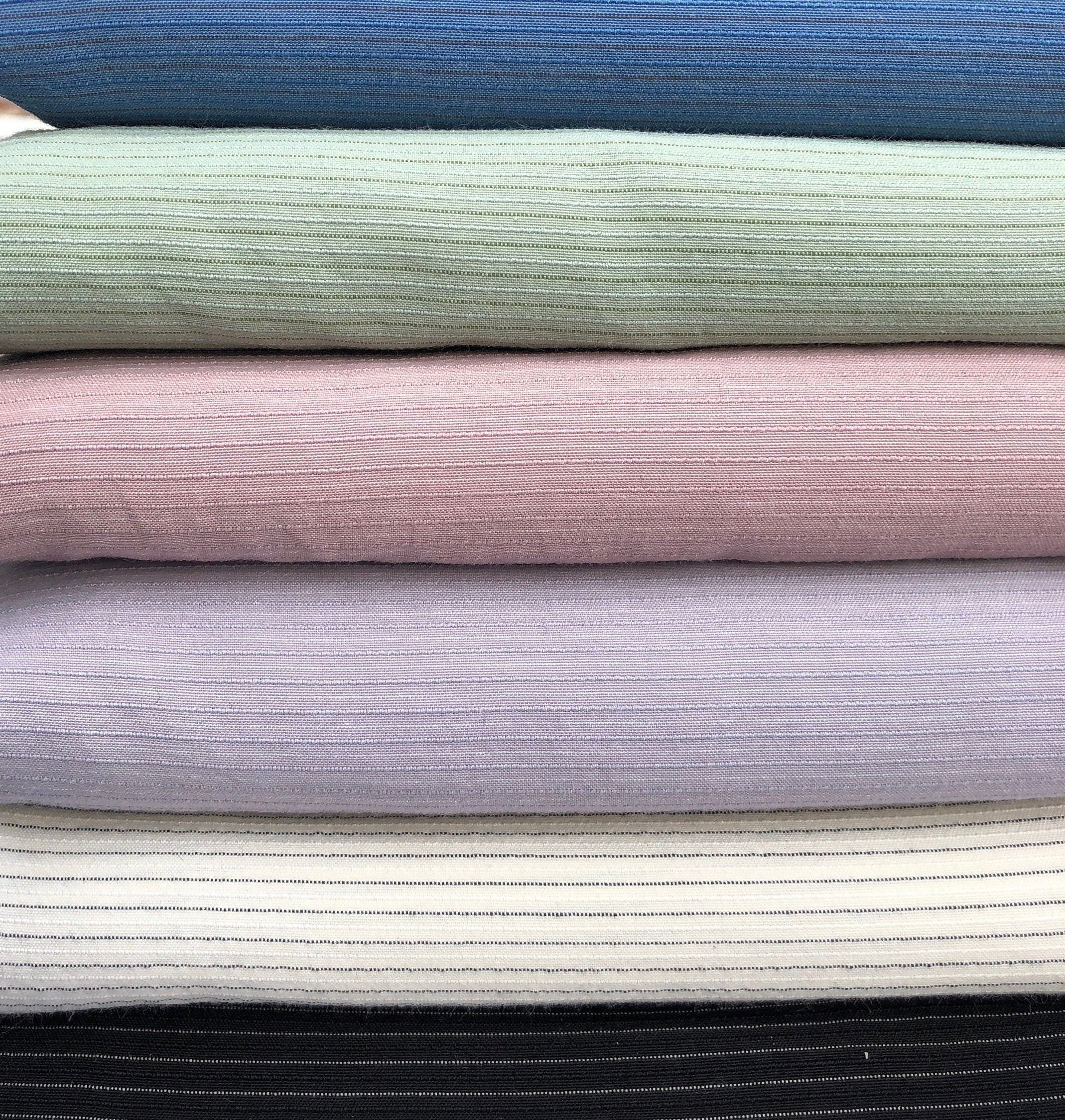 58 Tencel Lyocell & Cotton Striped Multicolor Rainbow Medium Weight Woven Fabric By the Yard