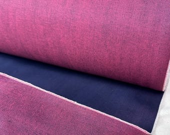 Red/Blue Contrast Weft Selvedge Denim - Premium Raw Japanese Selvedge | By The Yard | 32"-40" Wide