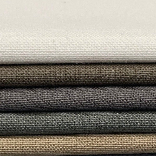 60" 100% Cotton Canvas 9 OZ Multiple Colors USA Apparel & Upholstery Woven Fabric By the Yard