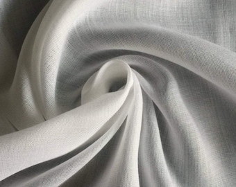58" witte gemerceriseerde tencel-voile gemerceriseerde doorschijnende lichtgewicht voeringstof op maat gesneden