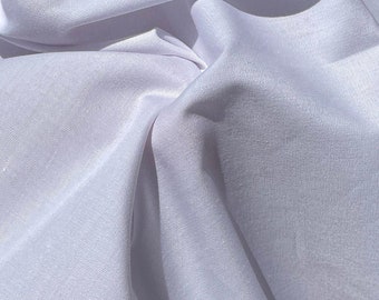 58" Combed Cotton Blend 4 OZ Woven Fabric for Apparel By the Yard