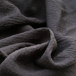 58&quot; 100% Tencel Lyocell Ghost Black Woven Fabric By the Yard