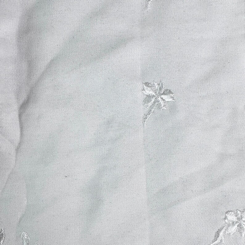 Leaf Embroidery Tencel Woven Fabric | By the Yard image 4