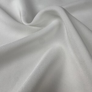 Tela de gasa de seda japonesa blanca, ligera y transparente, cortada a medida. Tejido suave y transpirable para costura, manualidades y confección.