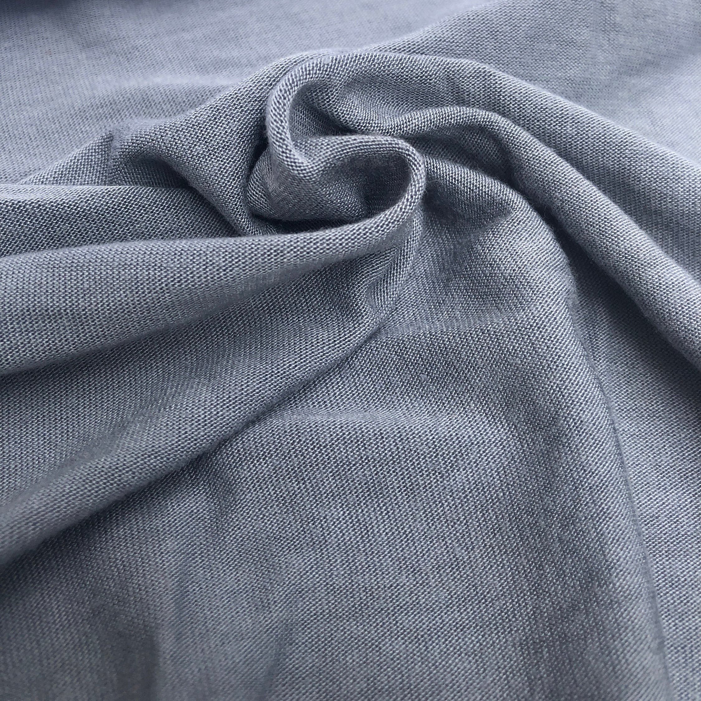 60 100 Modal Solid Light Gray Jersey Knit Fabric By the Etsy