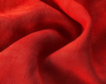44" Red 100% Tencel Lyocell Cupro Georgette 4.5 OZ Light Woven Fabric By the Yard