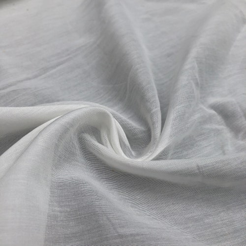 Snow White 100 Pure Cotton Voile Fabric by the Yard Indian Etsy