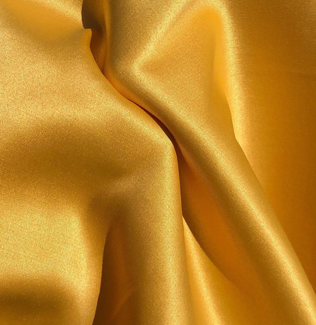 58 Cotton Rayon Dull Satin 5 OZ Light Apparel & Woven Fabric By the Yard