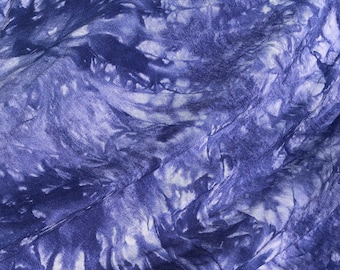 Dark Purple Tie Dye Bamboo Spandex Jersey Knit Fabric, 60" Wide, By the Yard