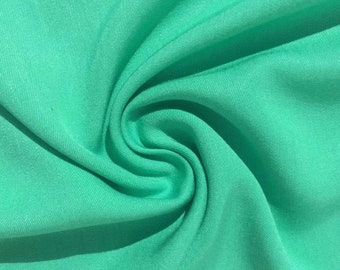 60" Turquoise Teal Green 100% Lyocell Tencel Gabardine Twill Eco Friendly Apparel Medium Weight Woven Fabric By The Yard