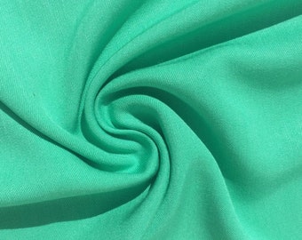 60" Turquoise Teal Green 100% Lyocell Tencel Gabardine Twill Eco Friendly Apparel Medium Weight Woven Fabric By The Yard