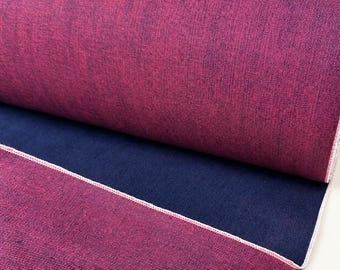 Red/Blue Contrast Weft Selvedge Denim - Premium Raw Japanese Selvedge | By The Yard | 32"-40" Wide