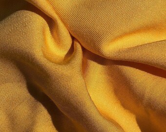 60" Butter Yellow 100% Lyocell Tencel Gabardine Twill Eco Friendly Medium Weight Apparel Woven Fabric By The Yard