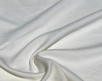 Denim pesante Tencel Lyocell Bull - Bianco sporco - Tessuto intrecciato ecologico da 11 once, tagliato su misura / Morbido, resistente, sostenibile