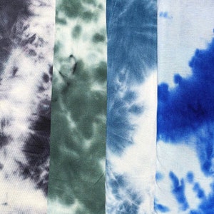 60” Modal 4-Way Stretch with Spandex Tie Dye Tie Dyed Apparel Jersey Knit Fabric By the Yard