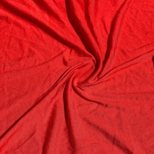Tessuto per abbigliamento tinto in capo, 100% modal jersey, rosso, 58&quot; tagliato su misura