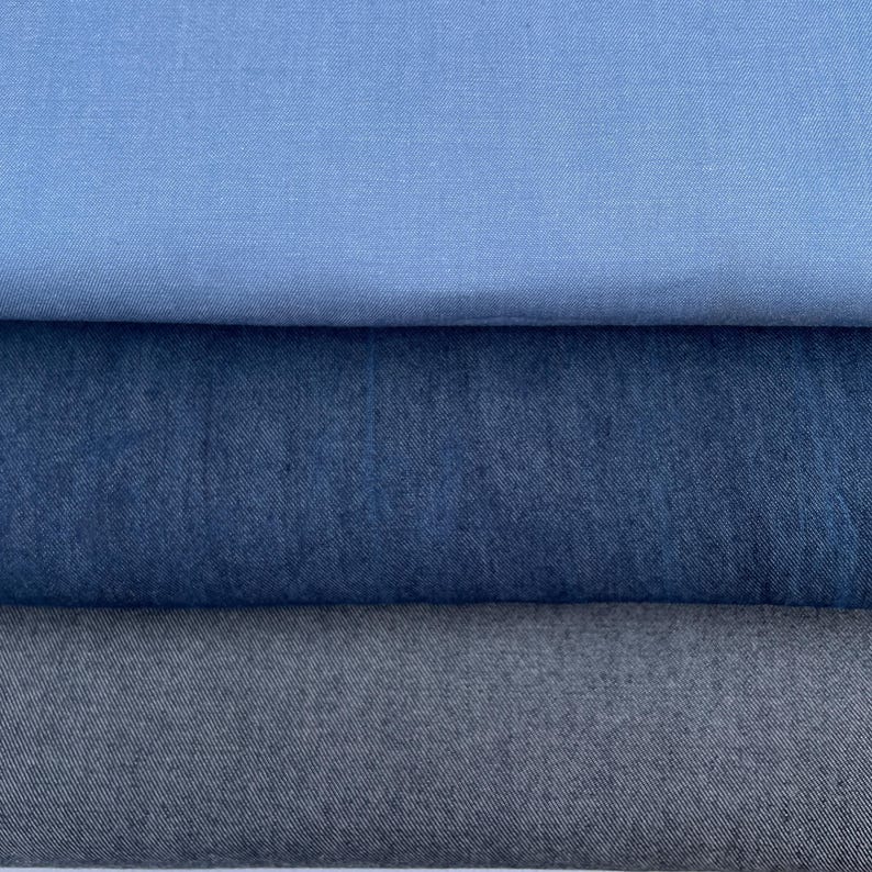 Japansk Tencel-denim - mjukt, andningsbart lyocelltyg, metervara bild 2