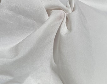 60" 100% Nylon White Faille 5 OZ Woven Fabric By the Yard