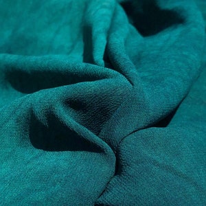 40&quot; Marine Green 100% Tencel Lyocell Cupro Georgette 4.5 OZ Light Woven Fabric By the Yard