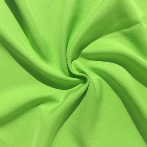 60&quot; 100% Lyocell Tencel Gabardine Twill Eco Friendly Medium Weight Chartreuse Green Woven Fabric By The Yard