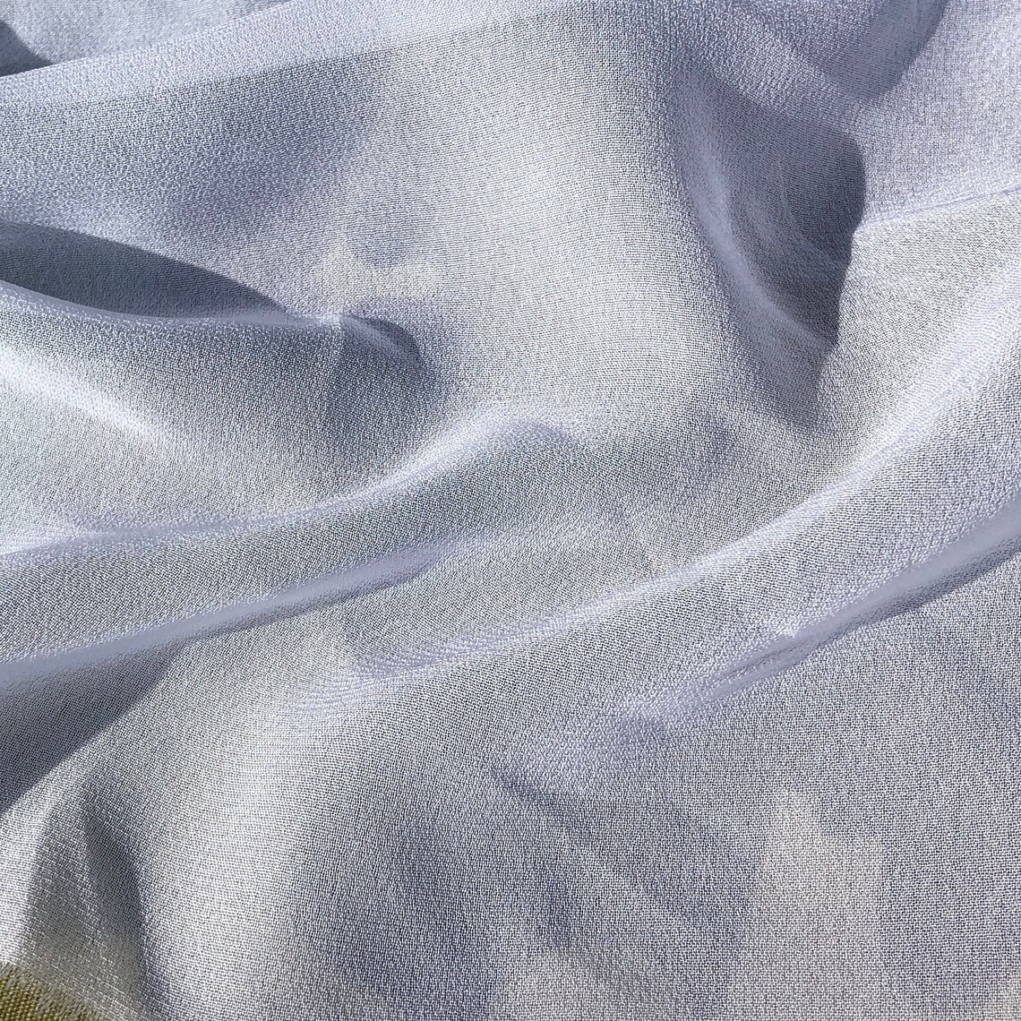 54 100 Rayon Chiffon Optic White Sheer Light Woven Etsy