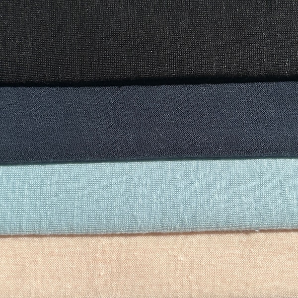 100% Leinen Jersey Knit USA Made Sheer Fabric Schüttgut