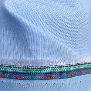 60 100% Cotton Chambray Baby Blue 8 OZ Medium Weight Woven Fabric By the Yard image 4