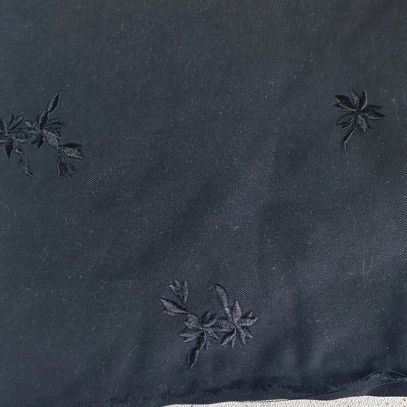 Leaf Embroidery Tencel Woven Fabric | By the Yard image 2