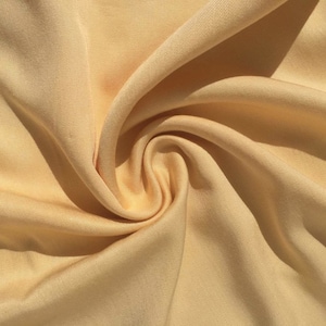 60&quot; Pineapple Yellow 100% Lyocell Tencel Gabardine Twill Eco Friendly Medium Weight Woven Fabric By The Yard