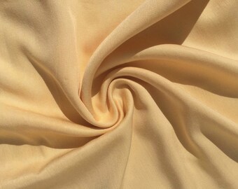 60" Pineapple Yellow 100% Lyocell Tencel Gabardine Twill Eco Friendly Medium Weight Woven Fabric By The Yard