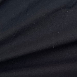 58" 100% Rayon Crepe Black 6 OZ Light Woven Fabric By the Yard
