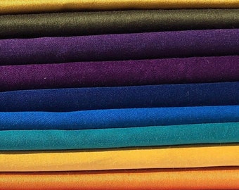 58" Cotton Rayon Dull Satin 5 OZ Light Apparel &  Woven Fabric By the Yard