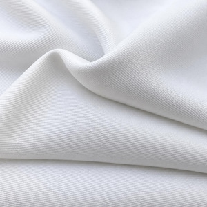 Tela tejida blanca de sarga de gabardina 100% poliéster de 60" para delantal