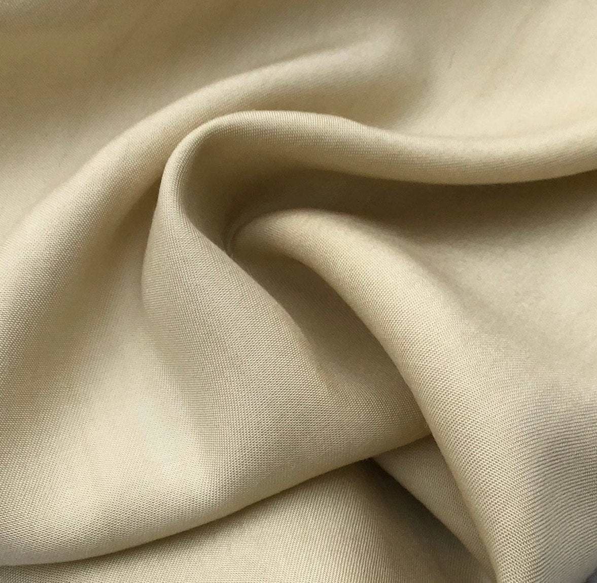 COTTON 60% X LYOCELL 35% X LINEN 15% TWILL FABRIC 58 INCH WIDE WHITE D –