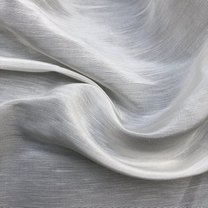 56&quot; 100% rayonne acétate Zebra Faille blanc brillant brillant tissu tissé transparent par yard