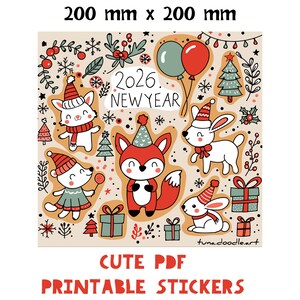 Cute New Year Digital Calender 2026 | 2026 Printable Calendar | A5, Printable Calendar | 12 month calendar Digital | 2026 calendar