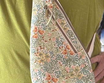 Crossbody Sling Bag in William Morris Print
