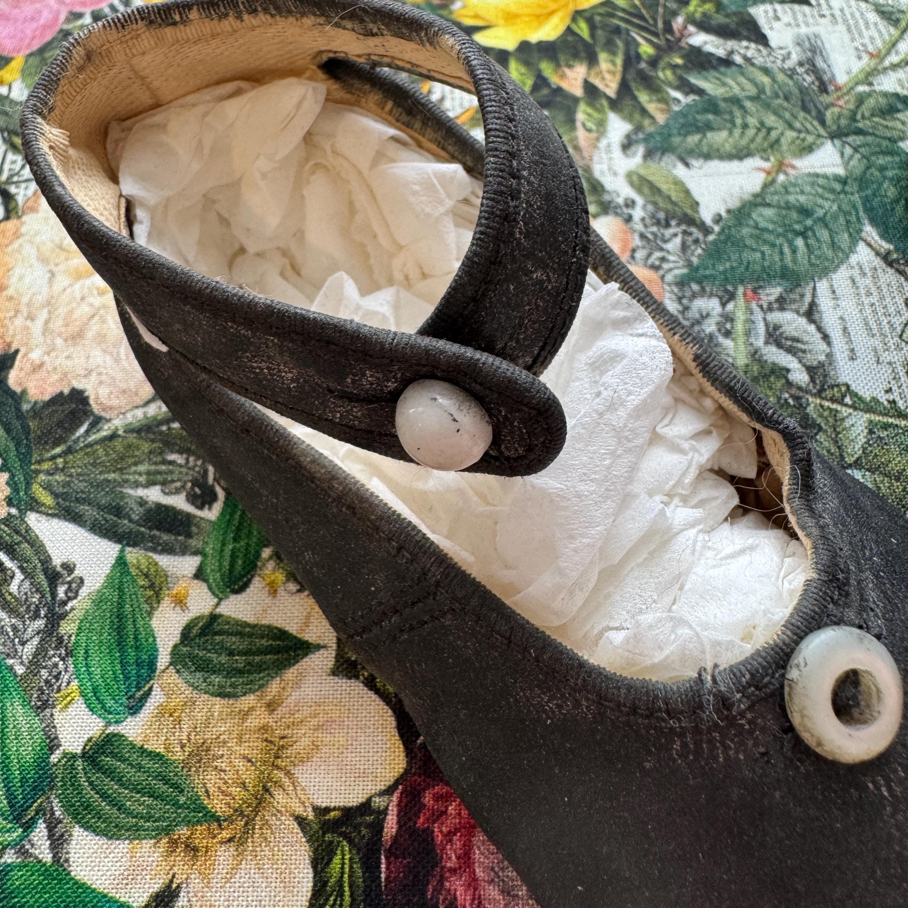 vintage-girl-s-black-leather-ankle-strap-mary-janes-etsy