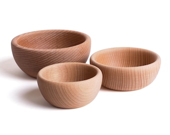 Montessori Wooden Bowls