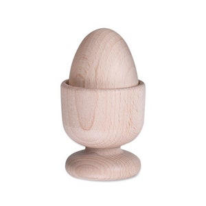 Wooden Egg & Egg Cup