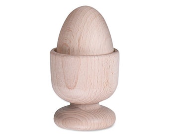 Wooden Egg & Egg Cup