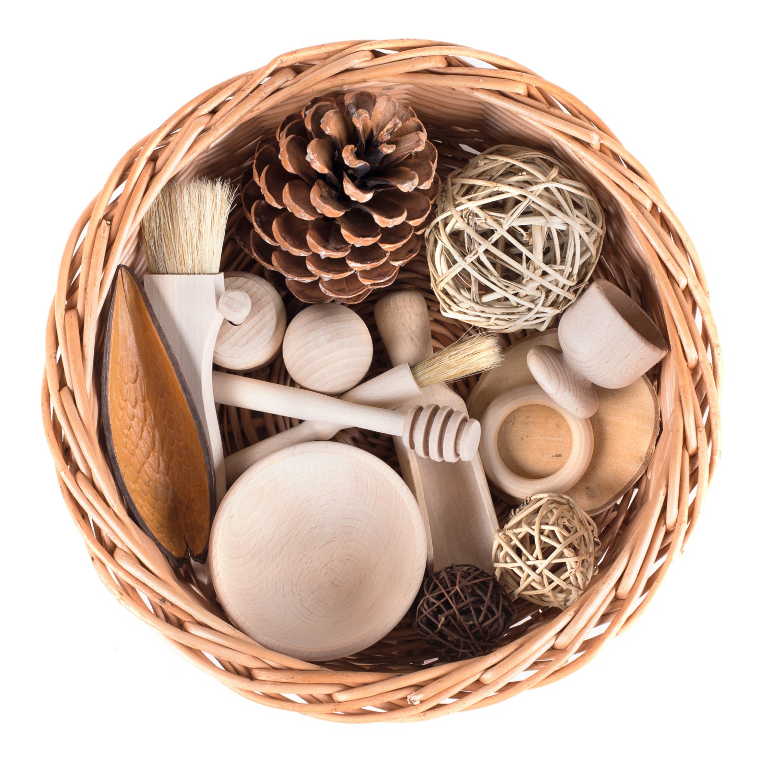 Treasure Basket Wooden Themed Etsy