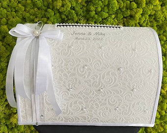 Kartenbox Silberhochzeit, Personalisiert, Hochzeitskartenbox zur Hochzeit Silber, Spardose Hochzeit, Kartenbox Hochzeit Silber, Hochzeitsbox